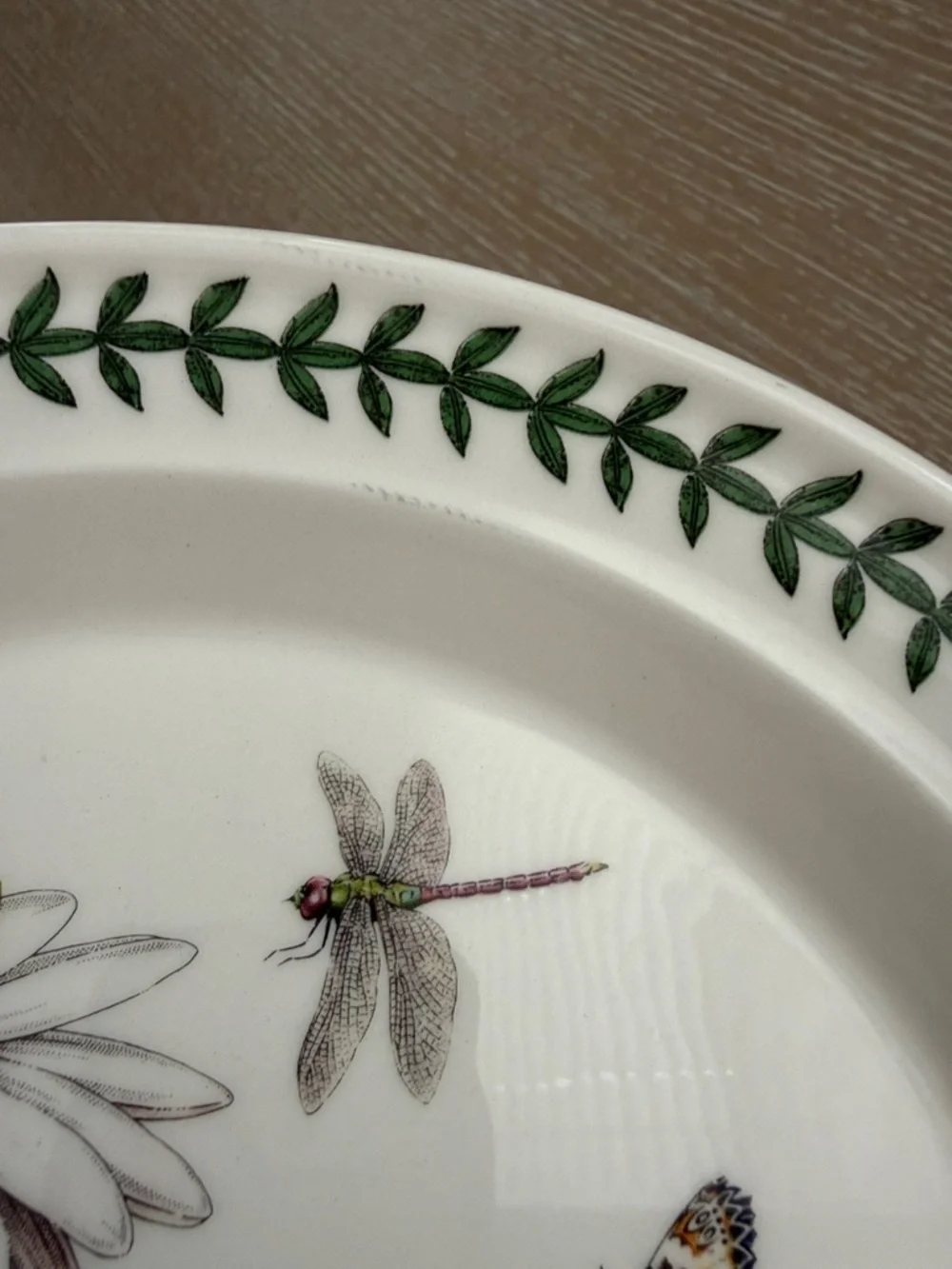 Botanic Garden Exotic Botanic Garden 10.5” Plate with White Water Lily Motif 2pc - Picture 9 of 12